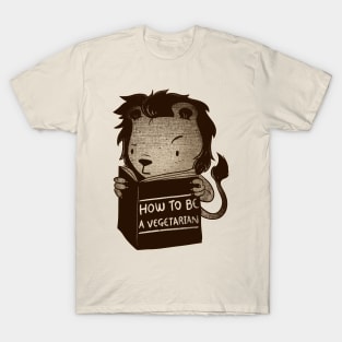 Lion Book How To Be Vegetarian T-Shirt